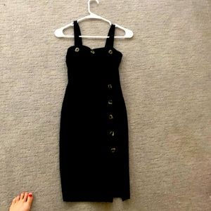 Black Dress W/ Bottons